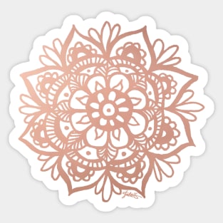 Rose Gold Mandala Sticker